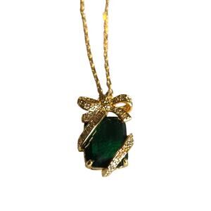 Kate Spade Green and Gold Necklace